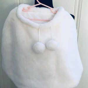 H&M Girls White Shrug Size 4-8 years